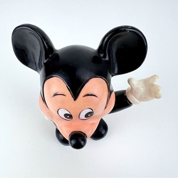 Mickey Mouse Bank Walt Disney Plastic Coin Bank Vintage 1970's - Picture 5 of 10